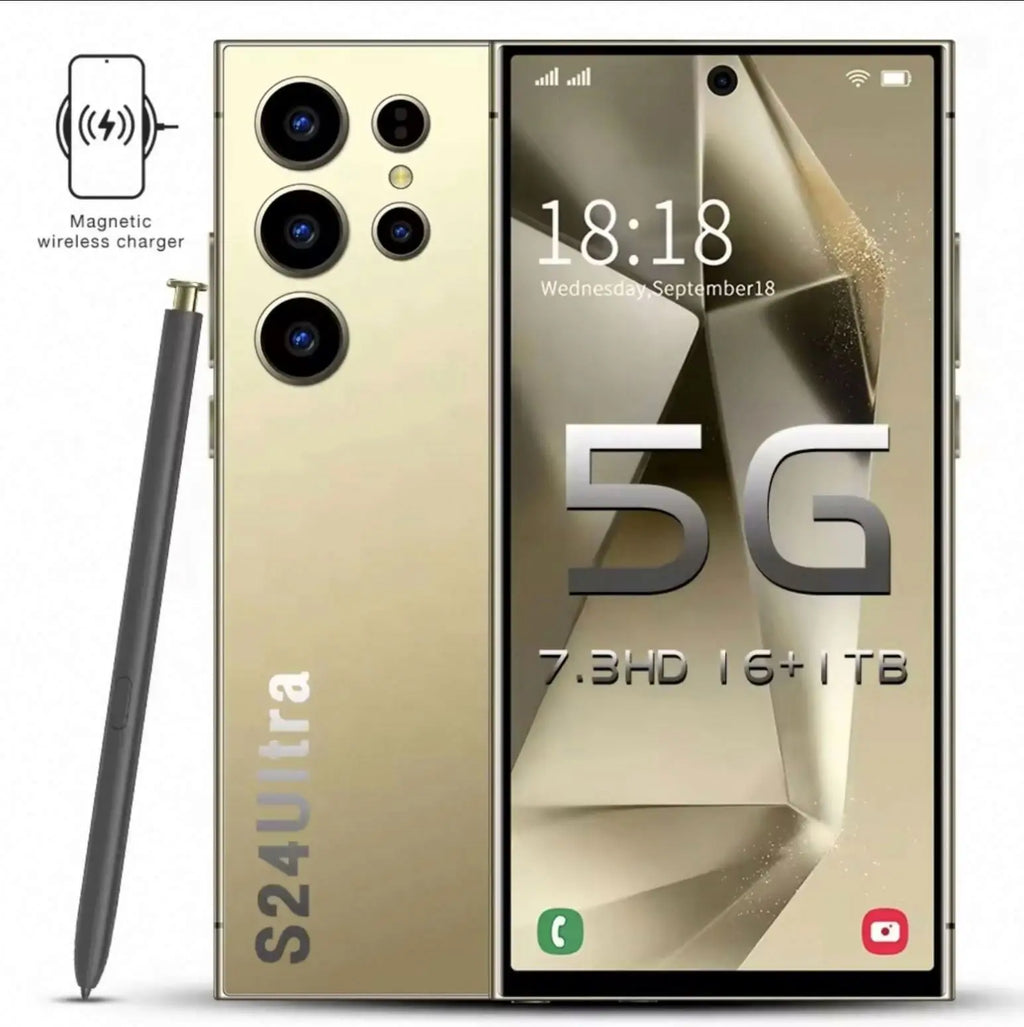 S24 Ultra 7.3 Inch 16GB+1TB 4G 5G Smartphones with Face ID Unlocked Cellphones Hot Selling Original Smart Phone OLED 1TB FHD >7"